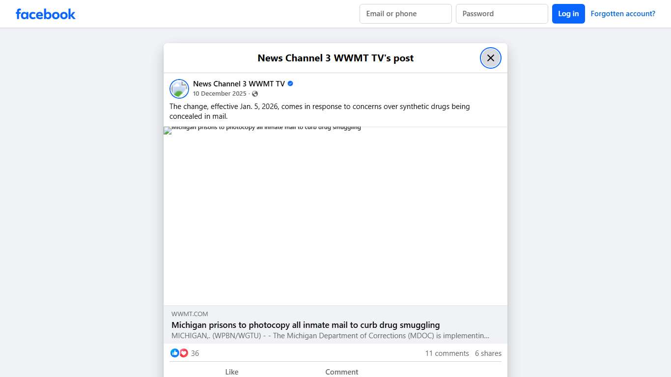 The change, effective Jan. 5,... - News Channel 3 WWMT TV Facebook